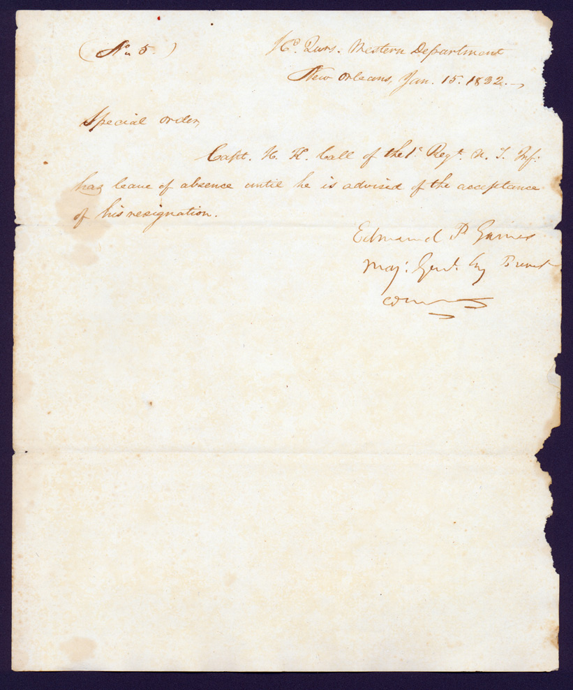 CALL FAMILY PAPERS - Box: 1 Folder: 1 Item: 7