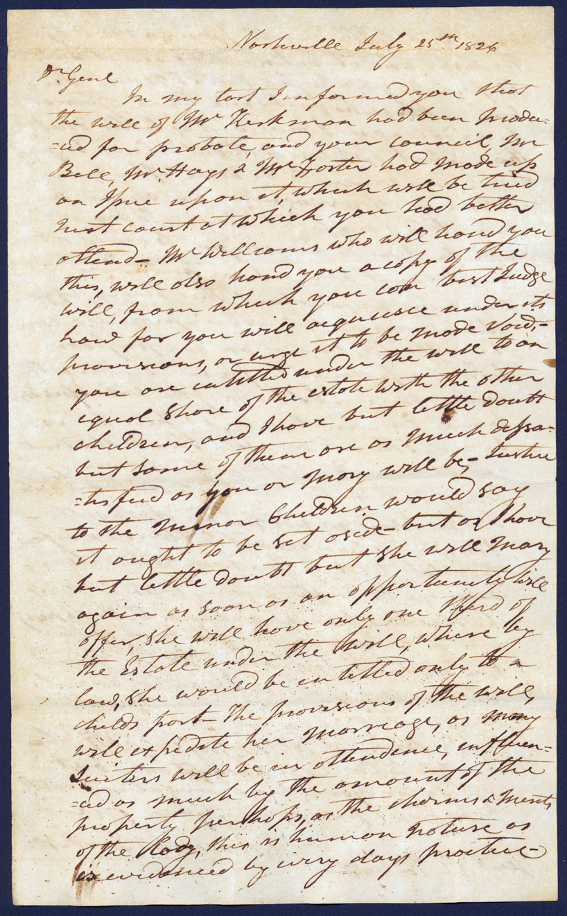 CALL FAMILY PAPERS - Box: 1 Folder: 2 Item: 11