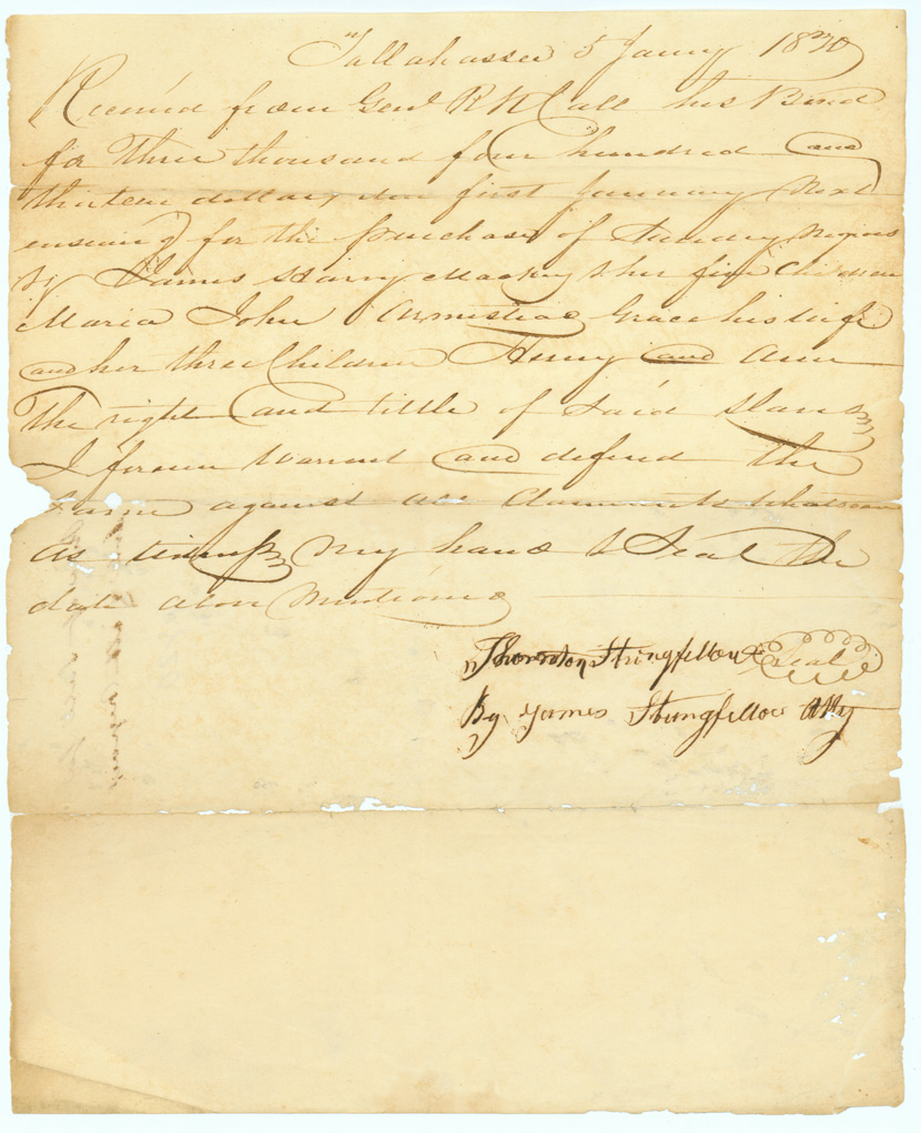 CALL FAMILY PAPERS (continued) - Box: 5 Folder: 1 Item: 2