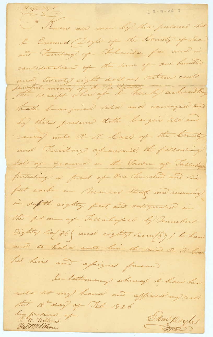 CALL FAMILY PAPERS (continued) - Box: 5 Folder: 1 Item: 5