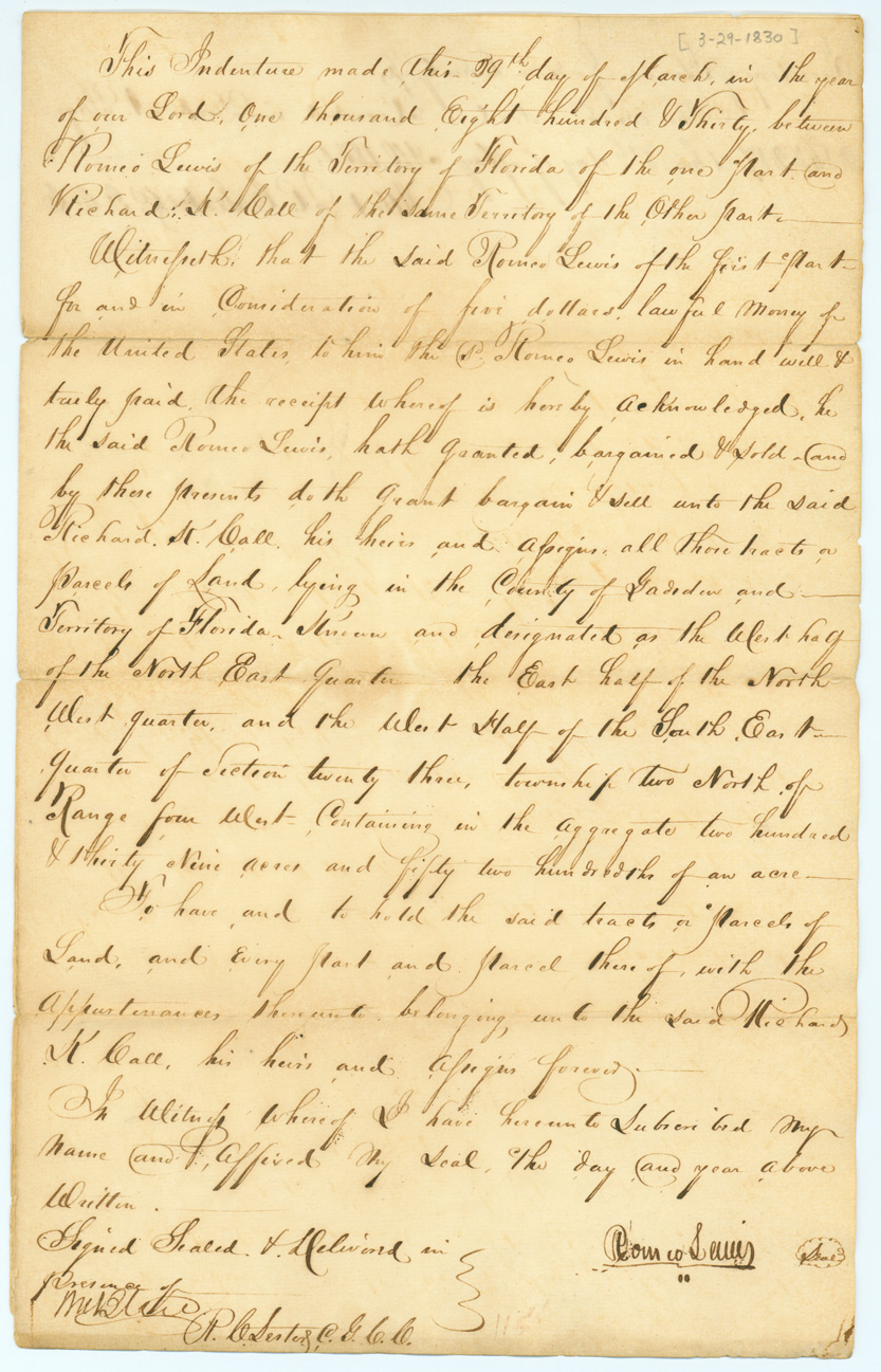 CALL FAMILY PAPERS (continued) - Box: 5 Folder: 1 Item: 14