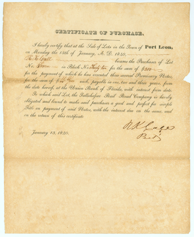 CALL FAMILY PAPERS (continued) - Box: 5 Folder: 2 Item: 20