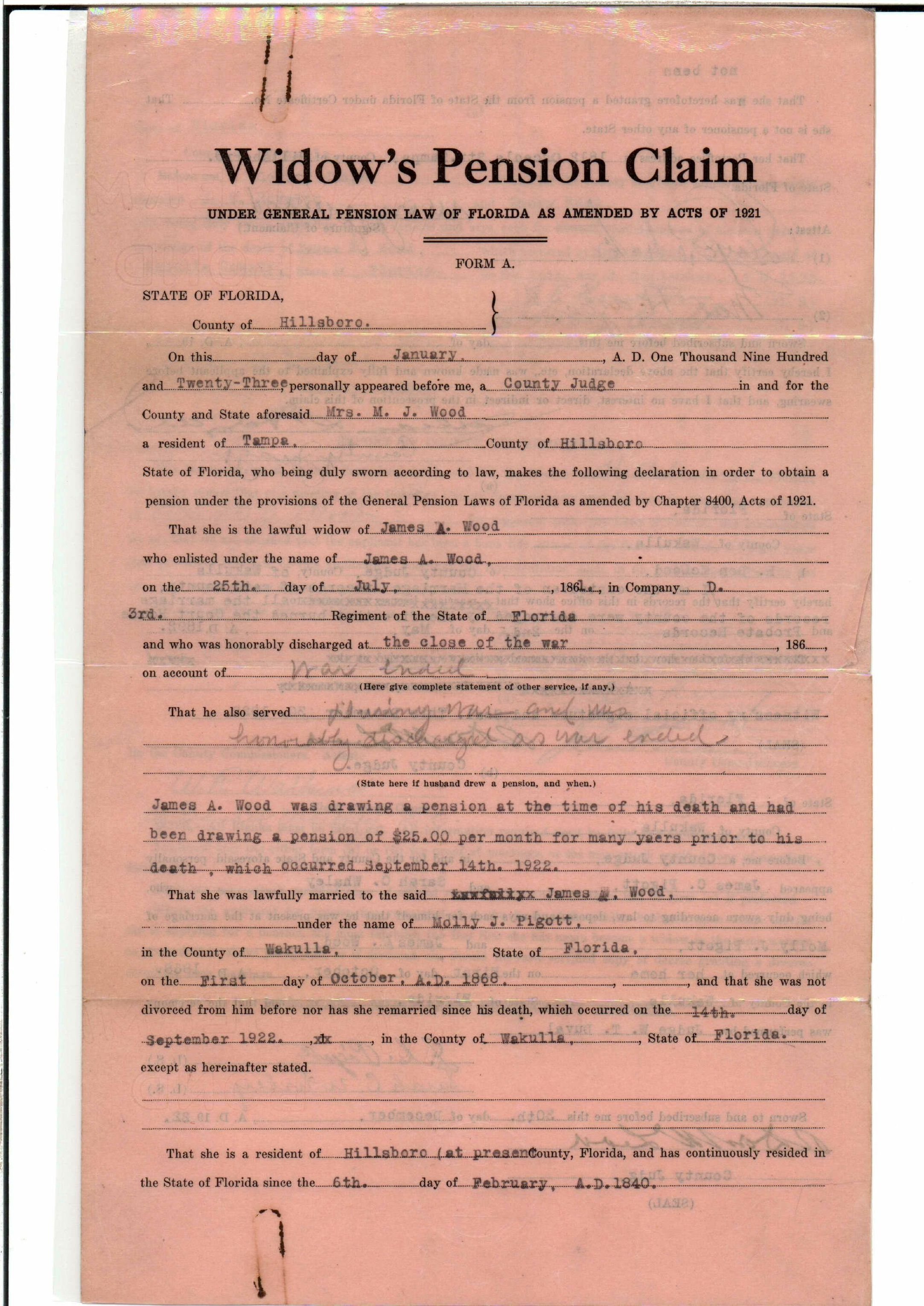 WOOD, James A.