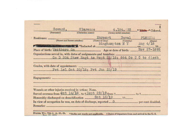 Clarence Coward