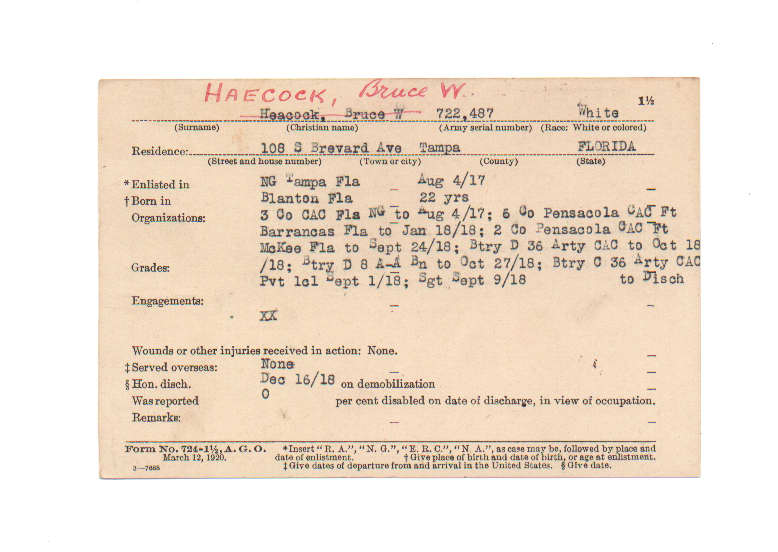 Bruce W Haecock