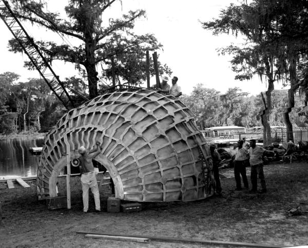 Movie props used in Around the World Under the Sea - Wakulla Springs, Florida.