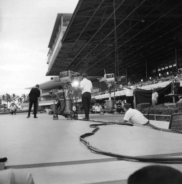 On the set of the Jackie Gleason Show at Gulfstream Park - Hallandale, Florida