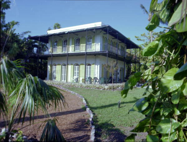 View of the south side of the Hemingway House.