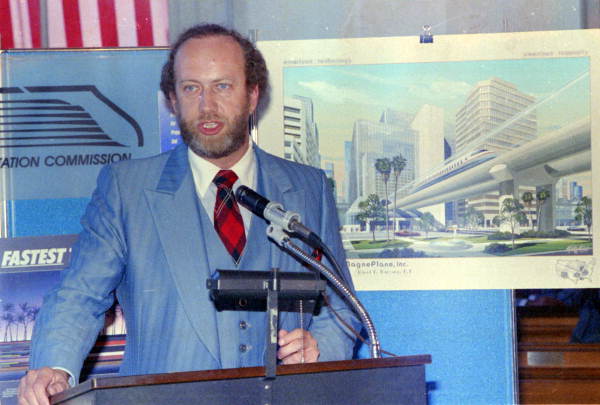 David Ramsey makes a proposal for a magnetic train - Tallahassee, Florida 