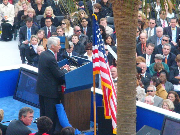 Governor Charlie Crist delivering his inaugural address - Tallahassee, Florida
