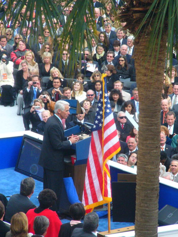 Governor Charlie Crist delivering his inaugural address - Tallahassee, Florida