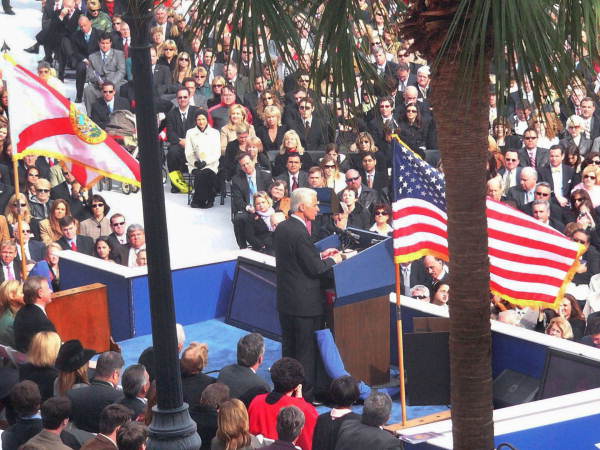 Governor Charlie Crist delivering his inaugural address - Tallahassee, Florida