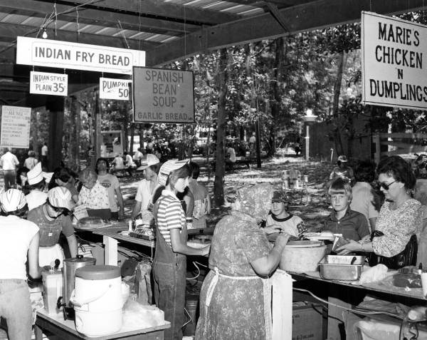 Regional Food Vendor at the 1978 Florida Folk Festival - White Springs, Florida