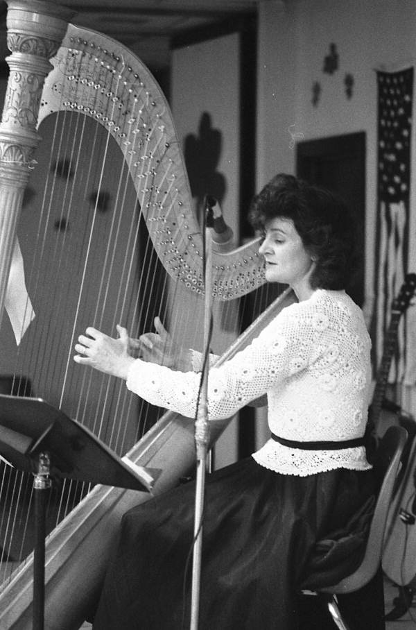 Harpist Clare Fleming performing - Jacksonville, Florida