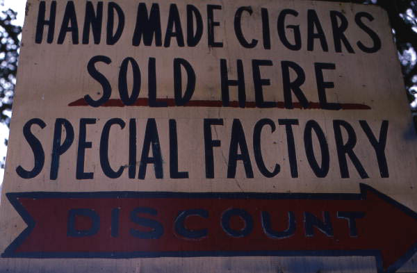 Sign to Rafael Martinez's cigar factory Ramar Cigars - Miami, Florida