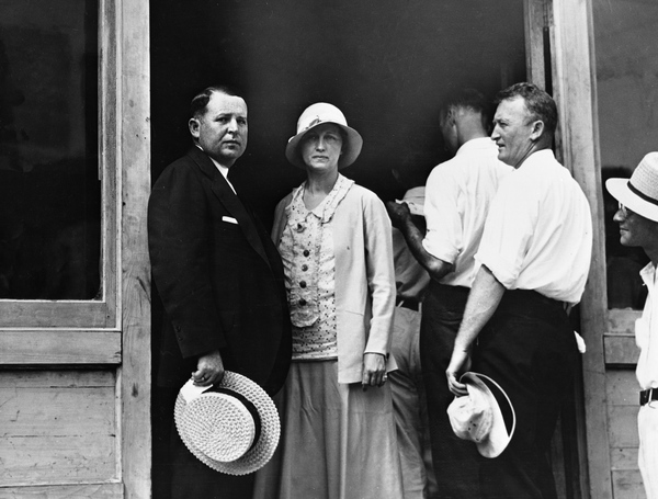 Governor and Mrs. Sholtz campaigning fall 1932 - Daytona Beach, Florida