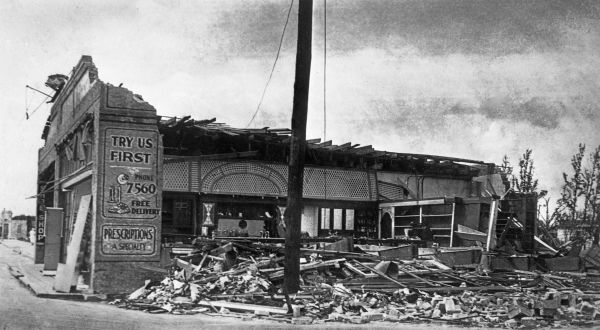 Building destroyed by the hurricane of 1926