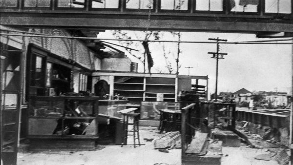 Building damaged during 1926 hurricane
