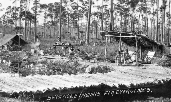 Seminole Indians in the Everglades - Florida