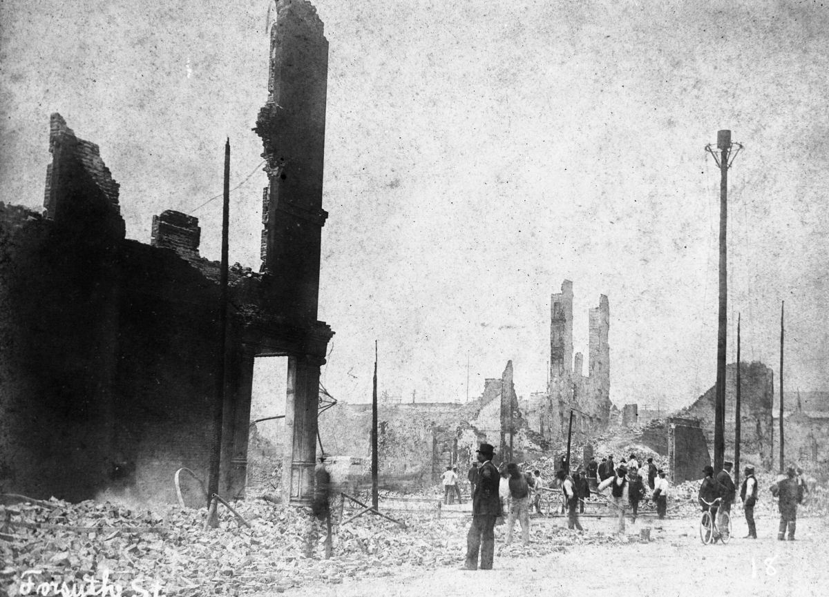 East Forsyth Street, after the Fire of 1901 - Jacksonville, Florida