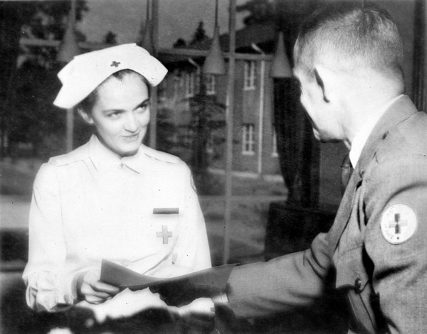 Roxcy Bolton with the Red Cross - Atsugi, Japan