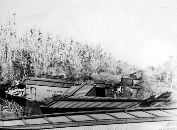 Train wreck - Holopaw, Florida