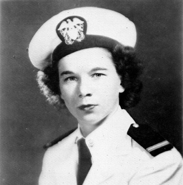 Annie Will Langford in her Navy uniform