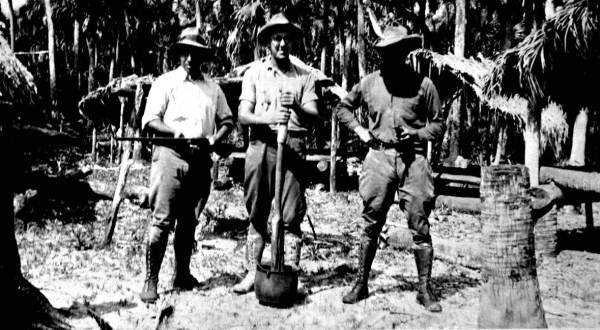 Surveyors at a Seminole village near Alford City