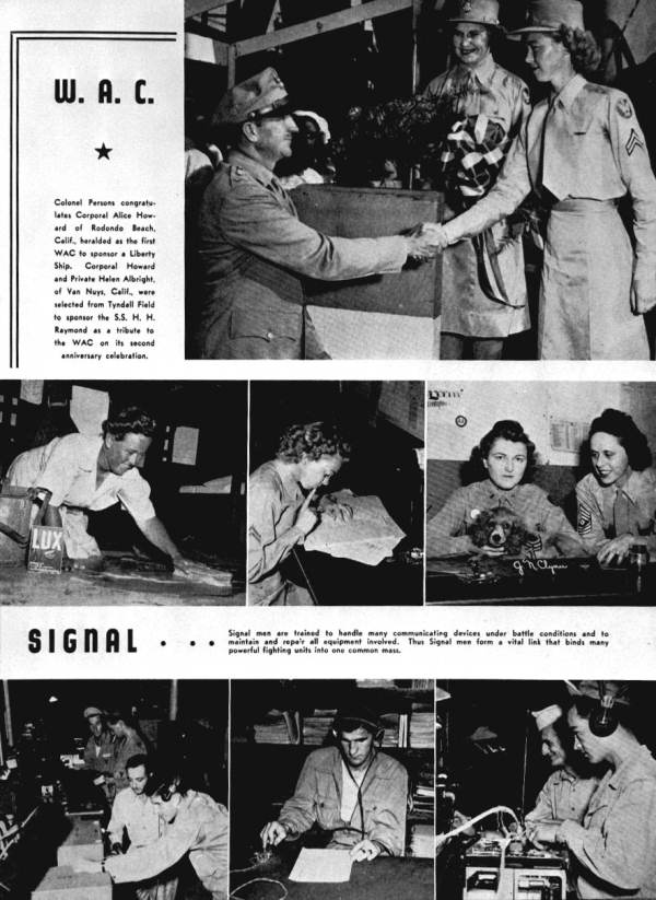 Seven views of WAC and signal corps - Tyndall Field, Florida