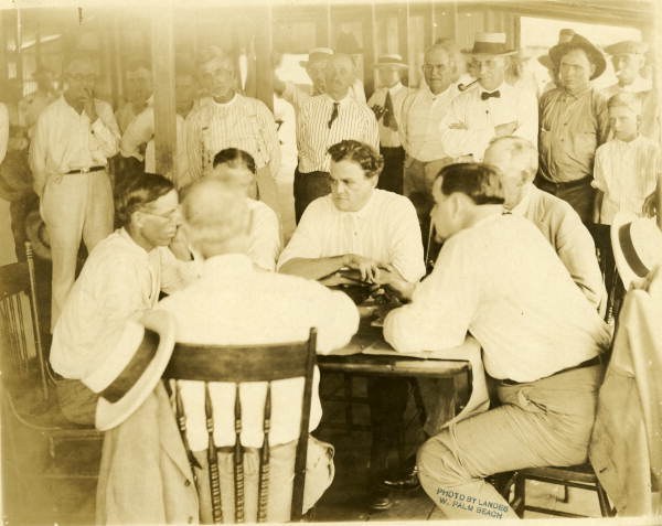 Park Trammell with a group of men 