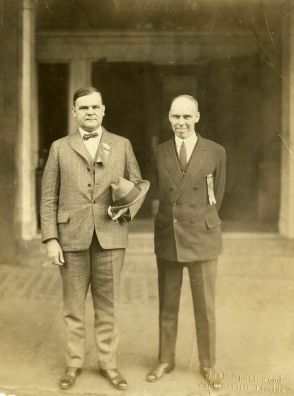 Governor Martin with undentified man 