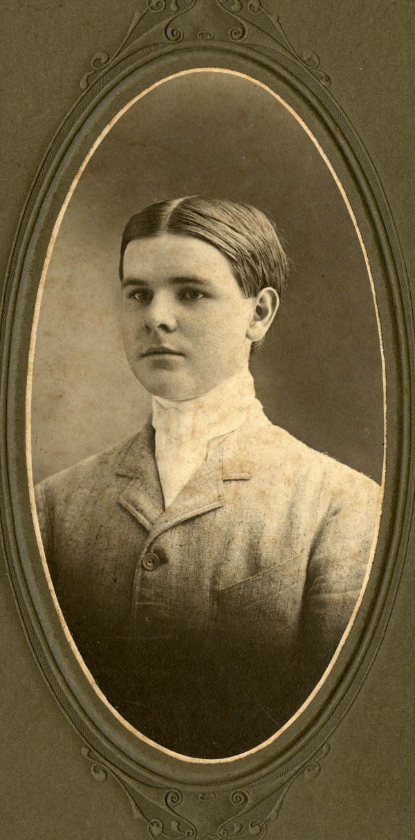 Portrait of young John W. Martin, future governor 