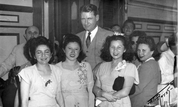 Governor Millard Caldwell with foreign visitors 