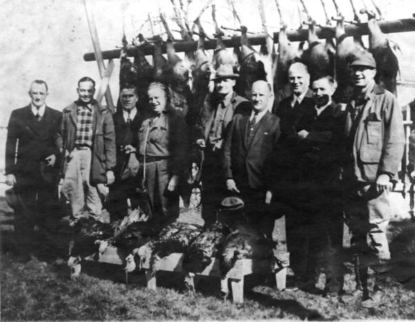 Governor Millard Caldwell and others on a hunting trip 