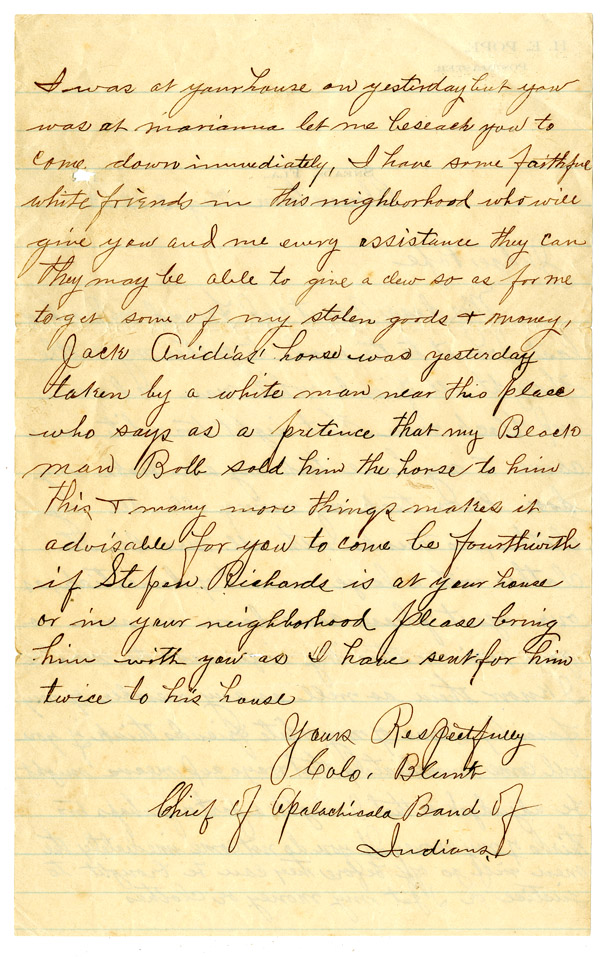 Letter from John Blunt to William S. Pope, May 3, 1833