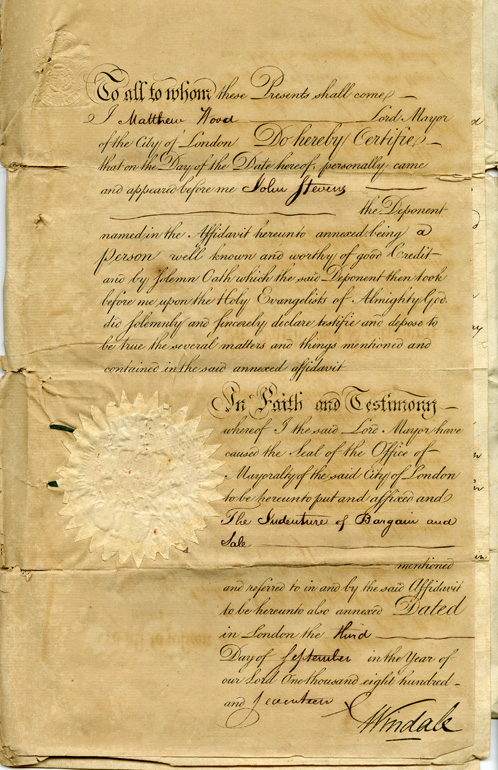 Certificate of Sale