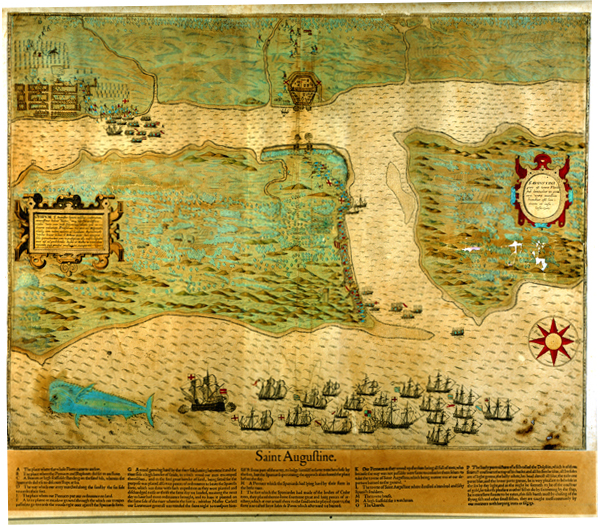 Saint Augustine Map, 1589