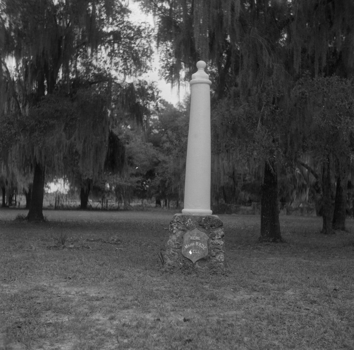 Historical marker at Dade Battlefield Historic State Park: BBushnell, Florida