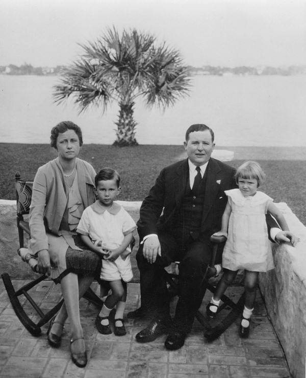 Florida Governor David Sholtz and his family