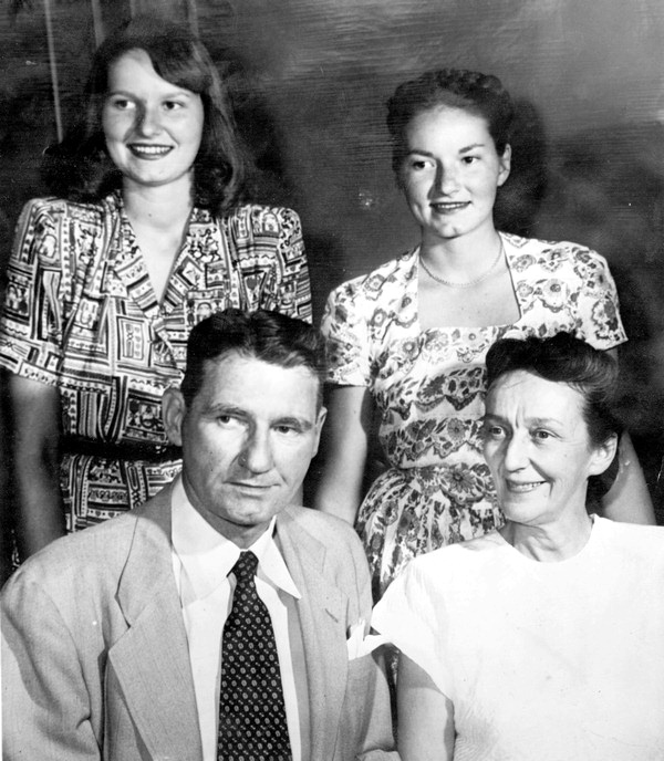 Portrait of Florida Governor Millard Caldwell and his family