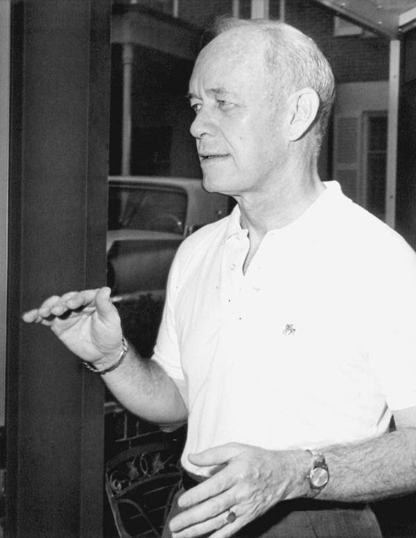 Florida Governor Farris Bryant wearing casual attire