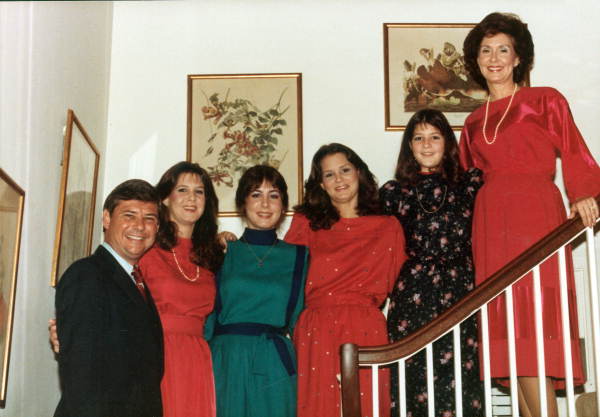 Portrait of Florida Governor Bob Graham and his family