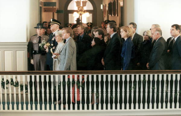 Inside the Old Capitol building at Governor Chiles' funeral