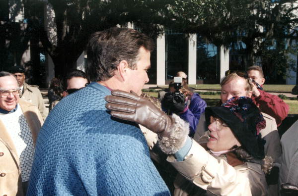 Governor Jeb Bush before inaugural parade