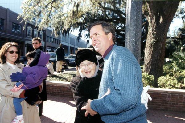 Governor Jeb Bush before inaugural parade