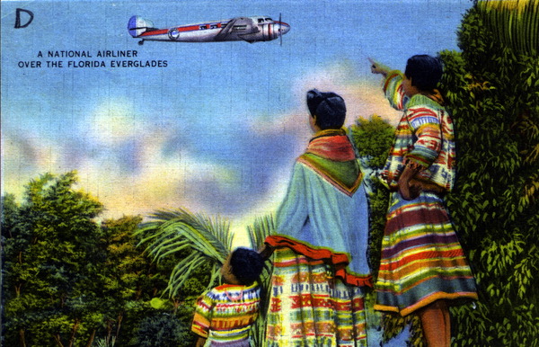 A National airliner over the Florida Everglades