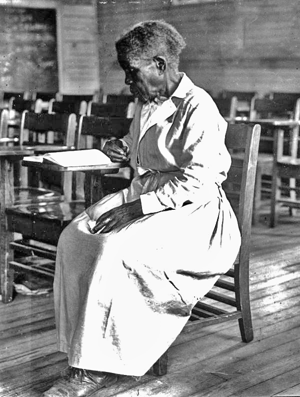 Oldest member of a FERA adult education class - Pensacola, Florida