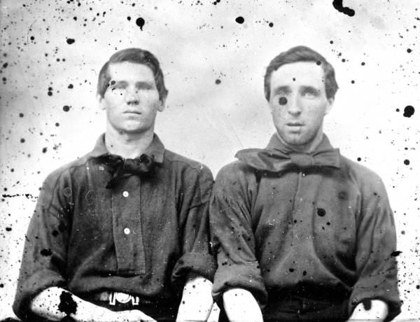 John Jasper Simmons and an unidentified soldier