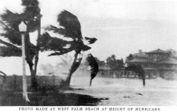 West Palm Beach at height of hurricane