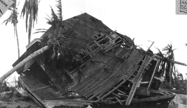 Remains of house after the 1926 hurricane